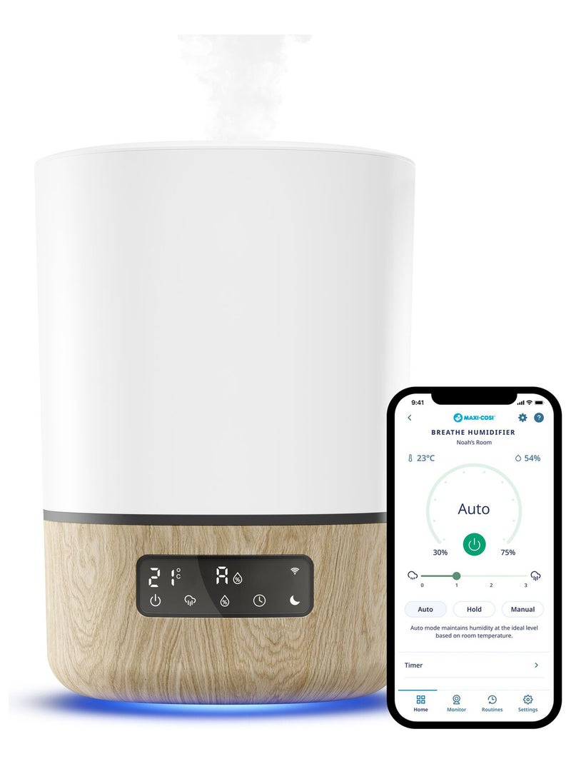 Humidificador de aire conectado Breath, difusor de aceites esenciales Blanco - Kiabi