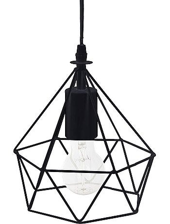 Ida suspensión de alambre metal negro d19cm