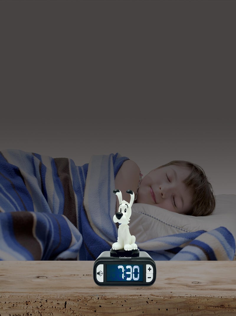 Idefix Luz nocturna Reloj despertador con sonidos Blanco - Kiabi
