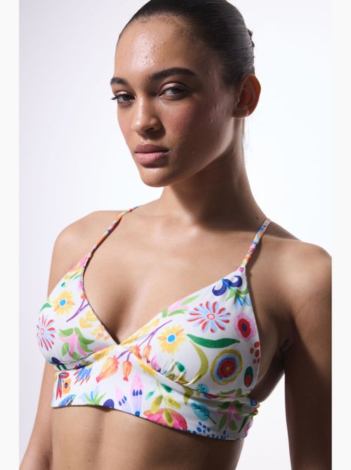 Ila top de bikini reversible con cuello halter penti - Kiabi