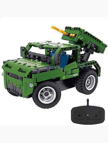 Im.master juego de construcción coche teledirigido militar 2 en 1 - 364 pzas.