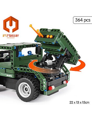 Im.master juego de construcción coche teledirigido militar 2 en 1 - 364 pzas.