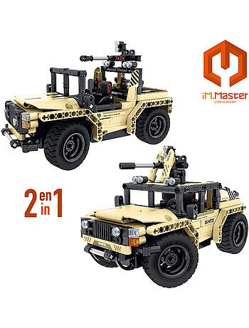 Im.master juego de construcción coche teledirigido militar 2 en 1 - 370 pzas.