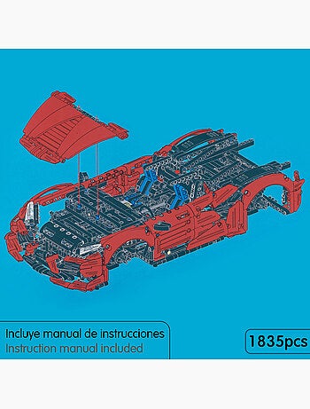 Im.master juego de construcción coche teledirigido superdeportivo 1/10 - 1835 pzas.