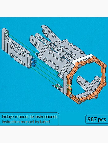 Im.master juego de construcción nave espacial sirius star - 987 pzas.
