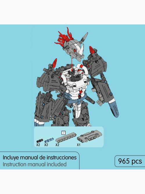 Im.master juego de construcción robot rinoceronte - 965 pzas. - Kiabi