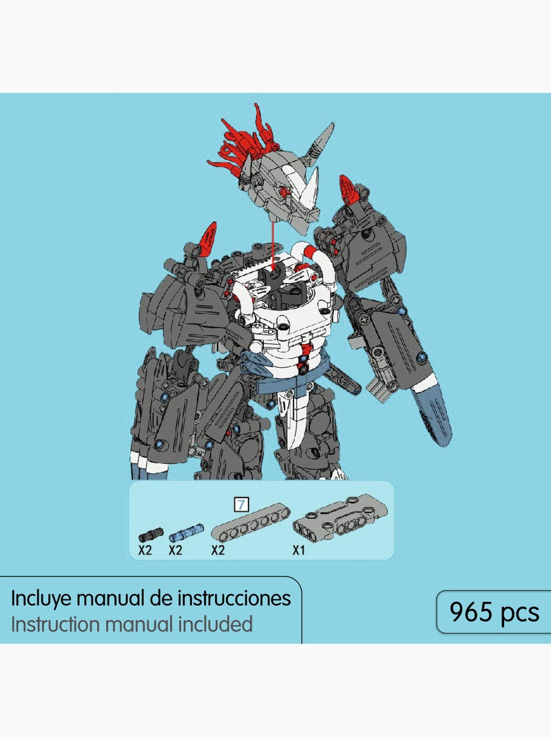 Im.master juego de construcción robot rinoceronte - 965 pzas. N/D - Kiabi