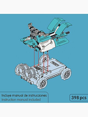 Im.master juego de construcción robot teledirigido 3 en 1 - 398 pzas.