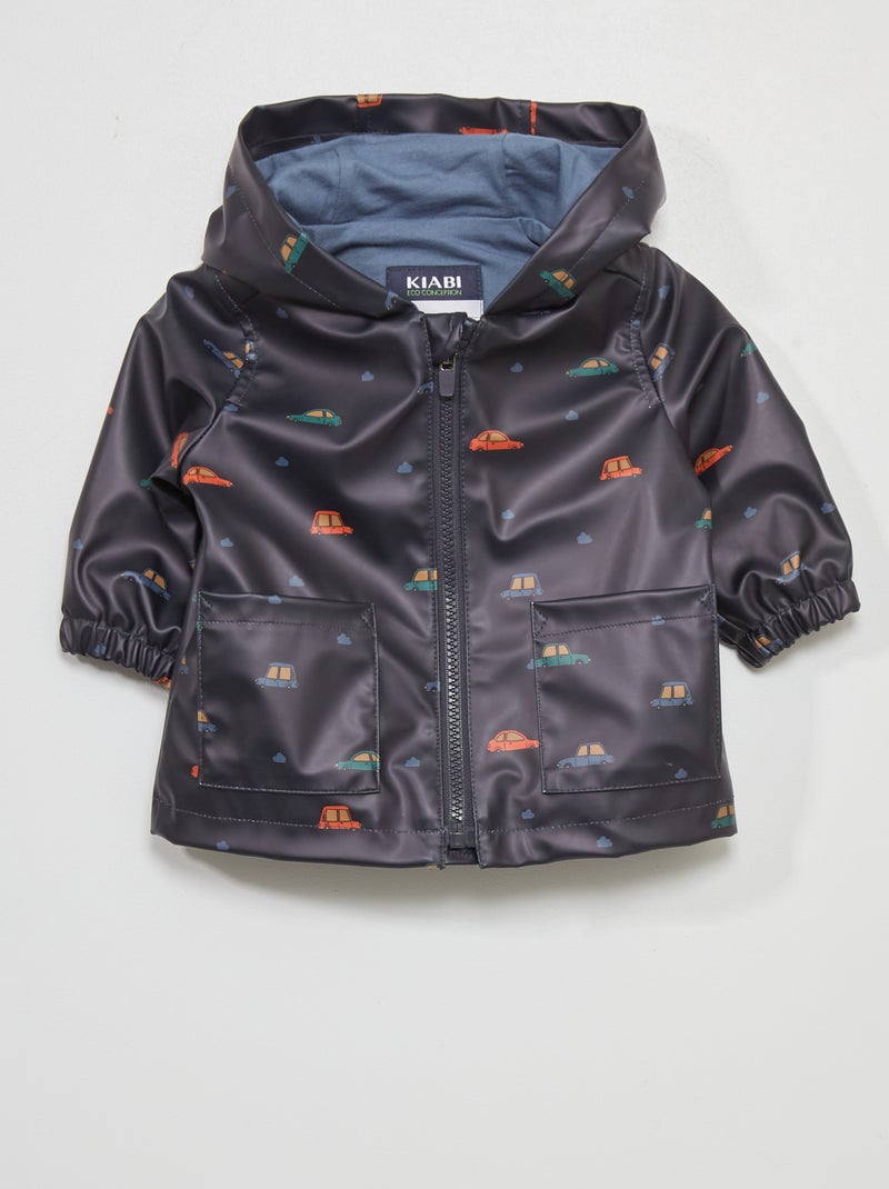 Impermeable con capucha AZUL - Kiabi