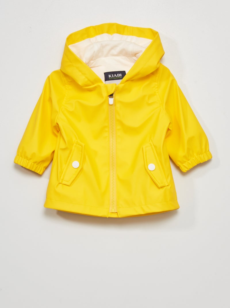 Impermeable con capucha BLANCO - Kiabi