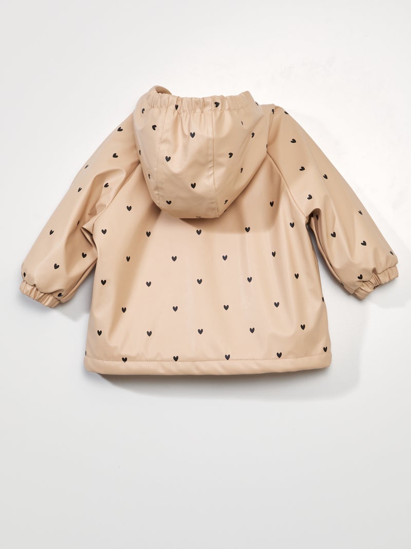 Impermeable con capucha ROSA - Kiabi