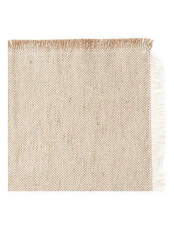 Individual de mesa con borlas bicolores