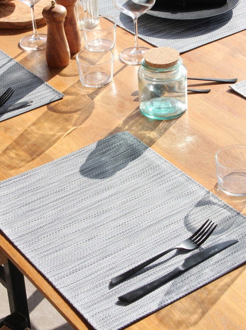 Individual de mesa tejido con efecto metálico - Kiabi