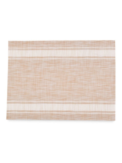Individual rectangular tejido a rayas - Kiabi Individual rectangular tejido a rayas - Kiabi