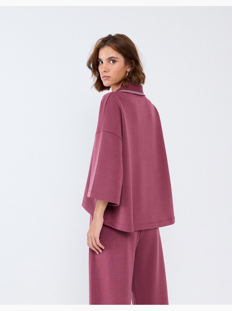 Interbloqueo de polo, mo fashion Violeta - Kiabi