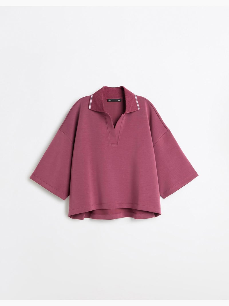 Interbloqueo de polo, mo fashion Violeta - Kiabi