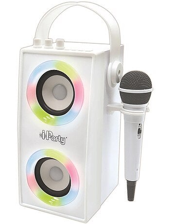 iParty® Trendy Altavoz Bluetooth® puertoátil con micrófono y sorprendentes efectos de luces