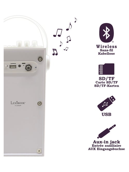 iParty? Trendy Altavoz Bluetooth? puerto?til con micr?fono y sorprendentes efectos de luces - Kiabi