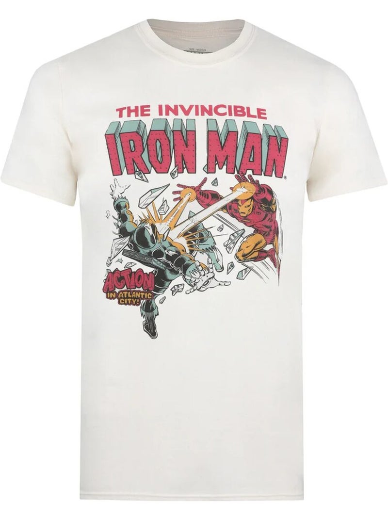 Iron Man - Camiseta Blast para Hombre Blanco Beige - Kiabi