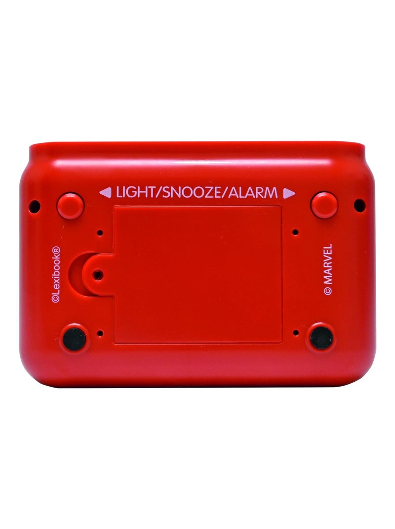 Iron Man Luz nocturna Reloj despertador con sonidos Rojo - Kiabi