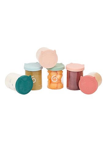 Isy Bowls - 6 tarros de cristal para conservar alimentos de 250 ml «Babymoov»