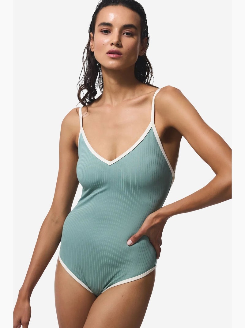 Ivy bañador con forro extraíble penti Verde menta - Kiabi