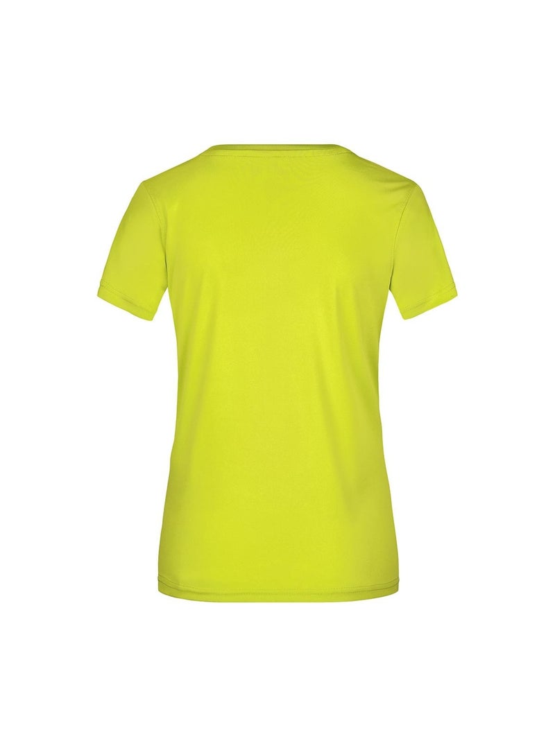 James and Nicholson - Camiseta Active para Mujer Amarillo fluorescente - Kiabi