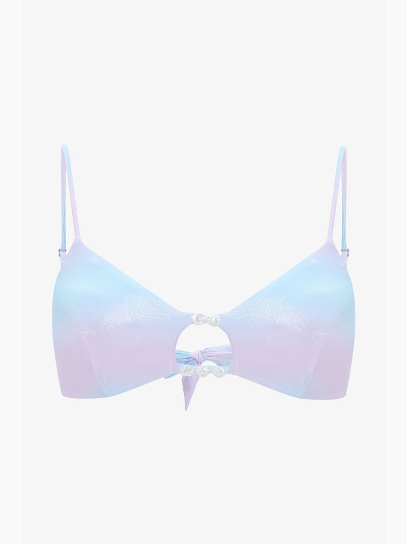 Jamie top de bikini con cuentas penti Azul cielo - Kiabi