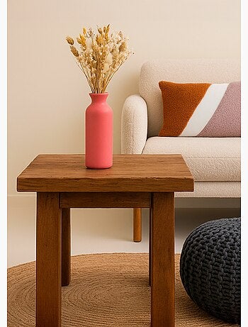Jarrón de cerámica tubular, diseño minimalista. - AFIBEL