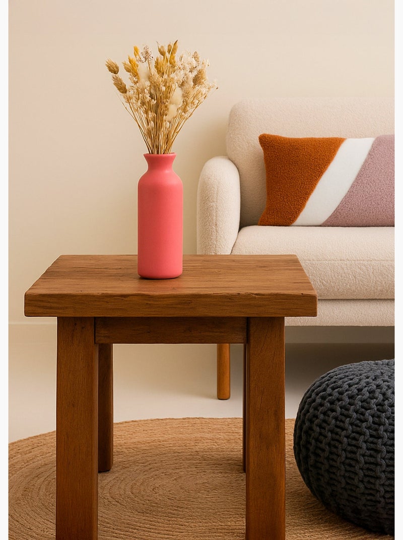 Jarrón de cerámica tubular, diseño minimalista. - AFIBEL Terracota - Kiabi