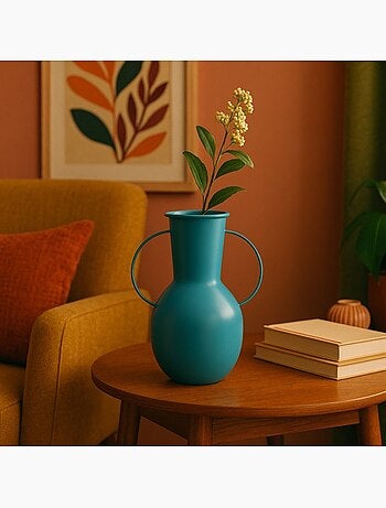 Jarrón decorativo estilizado con asas - AFIBEL