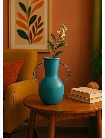 Jarrón decorativo estilizado con asas - AFIBEL