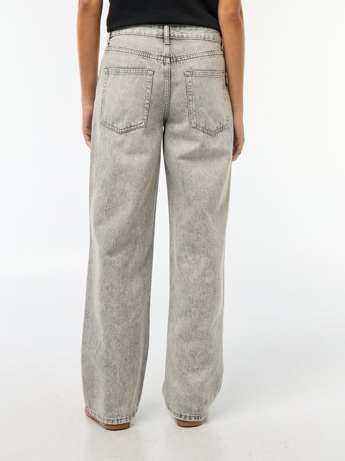 Jean baggy con bandas plateadas - Kiabi