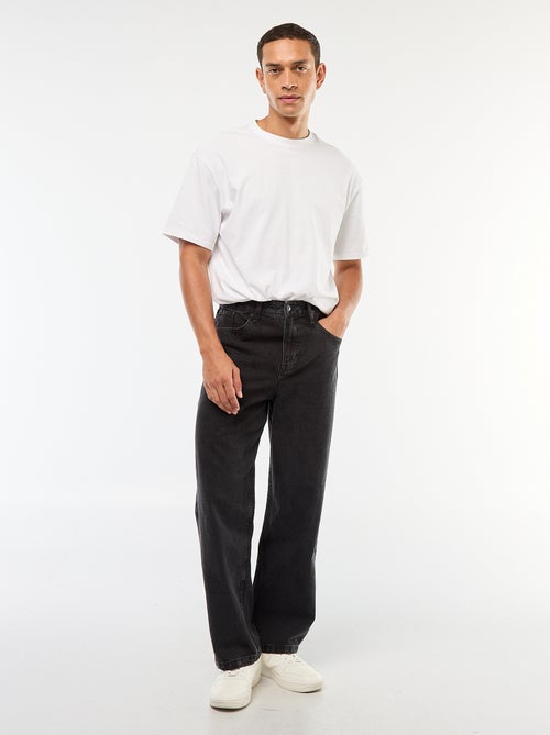 Jean corte ancho / wide leg 5 bolsillos - Kiabi