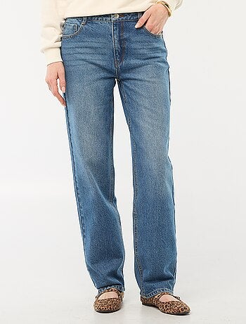 Jean recto denim de algodón