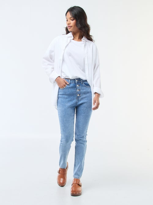 Jean super skinny de talle muy alta - L28 - Kiabi