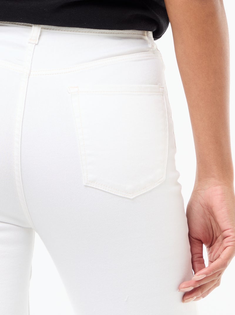 Jean super skinny de talle muy alta - L28 Blanco - Kiabi