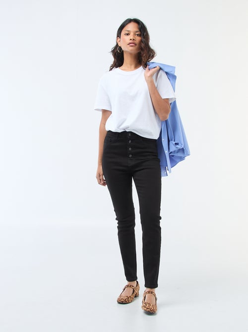 Jean super skinny de talle muy alta - L28 - Kiabi