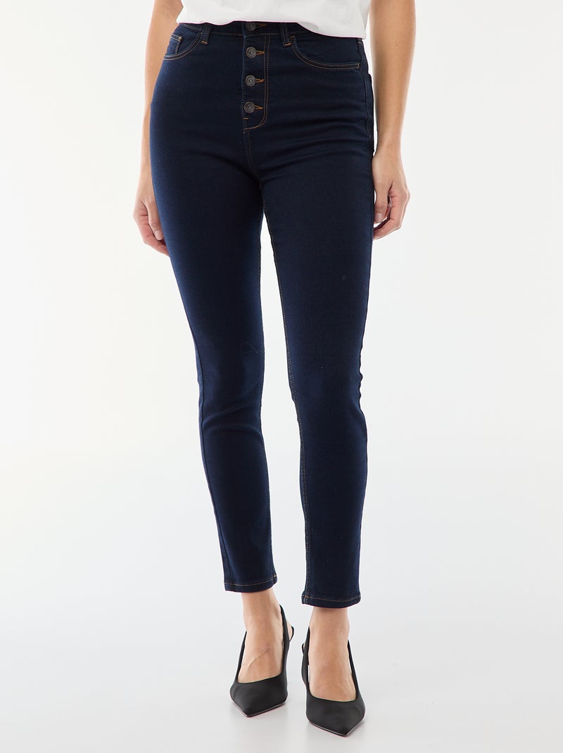 Jean super skinny de talle muy alta - L32 Azul - Kiabi