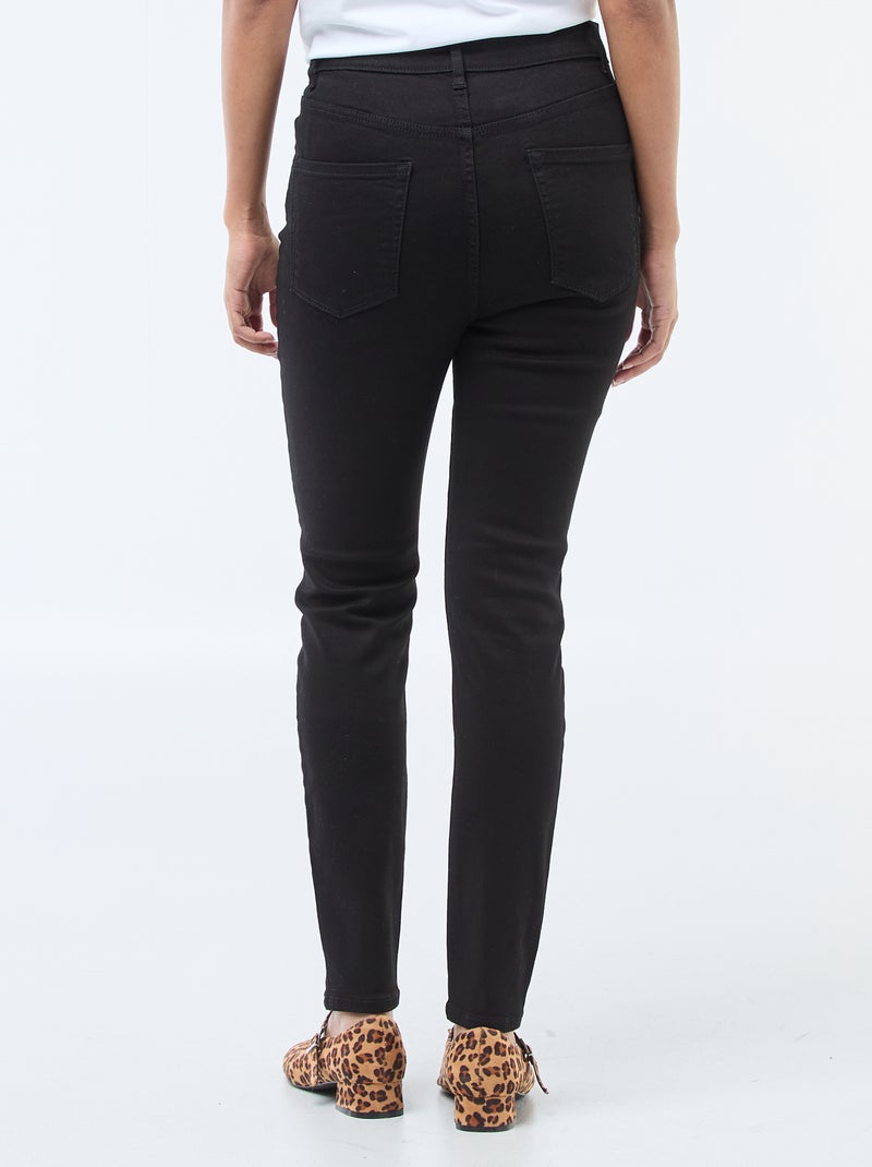 Jean super skinny de talle muy alta - L32 Negro - Kiabi