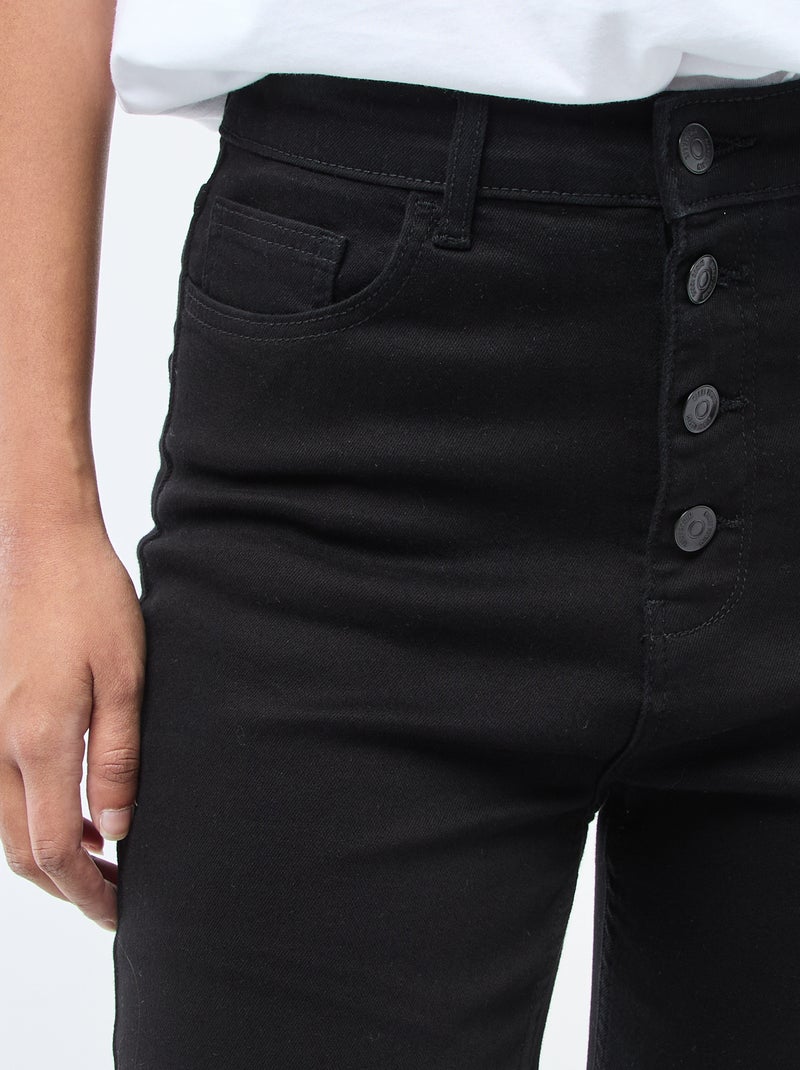Jean super skinny de talle muy alta - L32 Negro - Kiabi