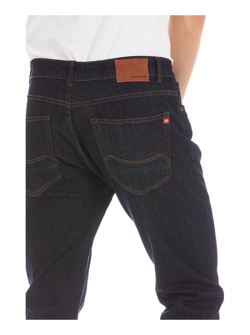 Jeans ARKON6 corte recto stretch crudo, longitud 32 'Rica Lewis' Azul - Kiabi