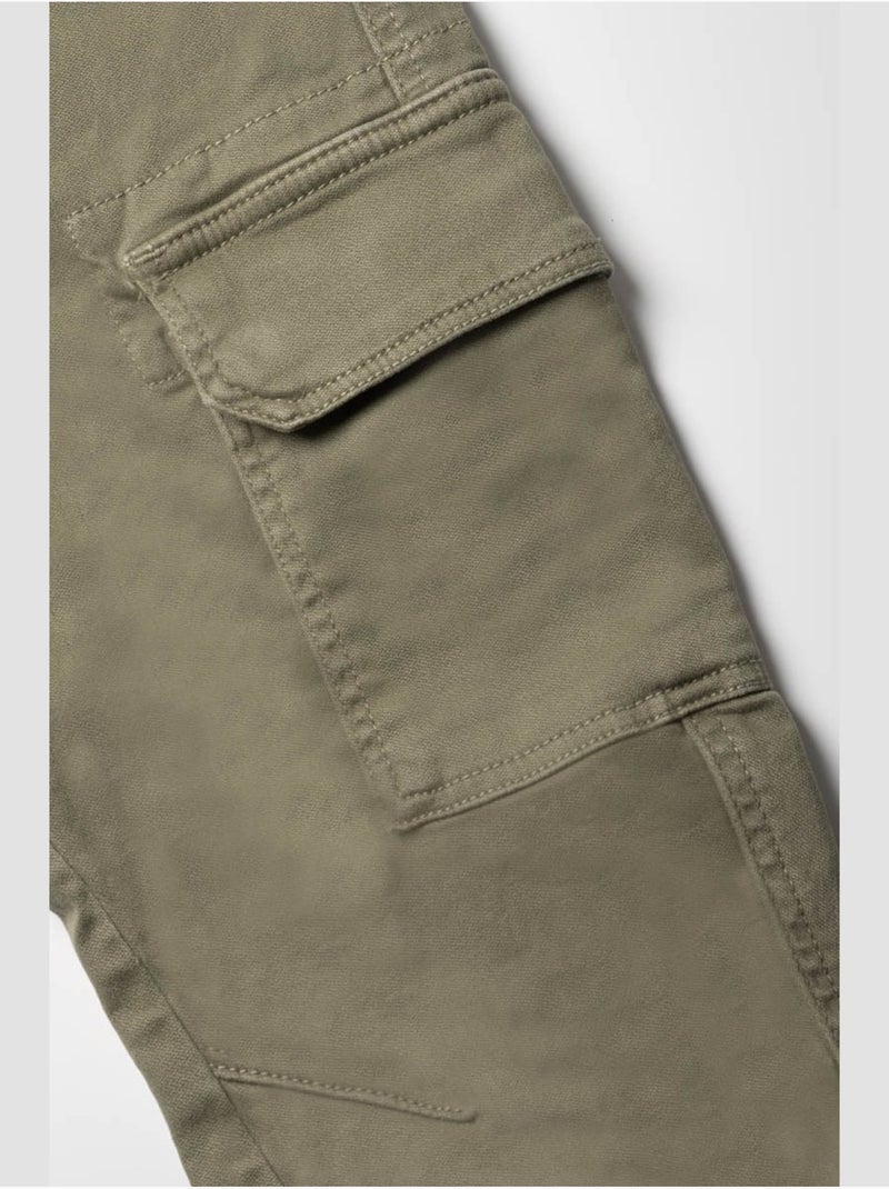 Jeans carrot KALVIN, largo 34 Caqui - Kiabi