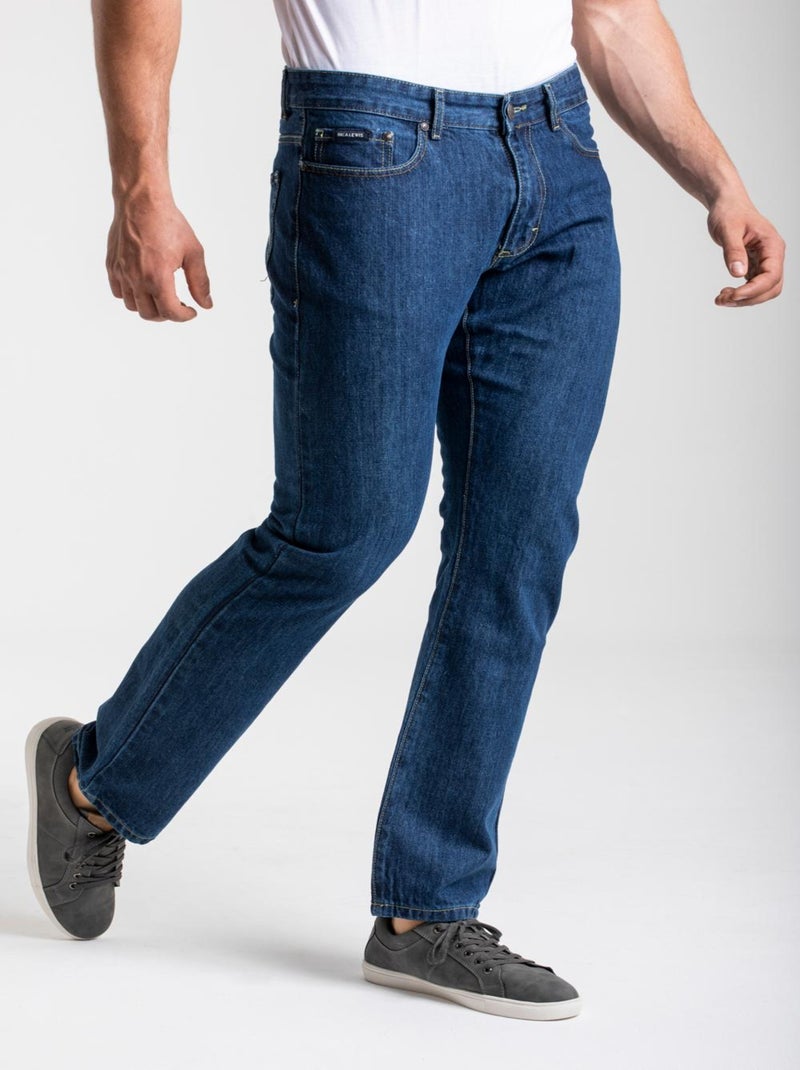 Jeans corte recto RL70 confort algodón lavado a la piedra lavado 'Rica Lewis' Azul - Kiabi