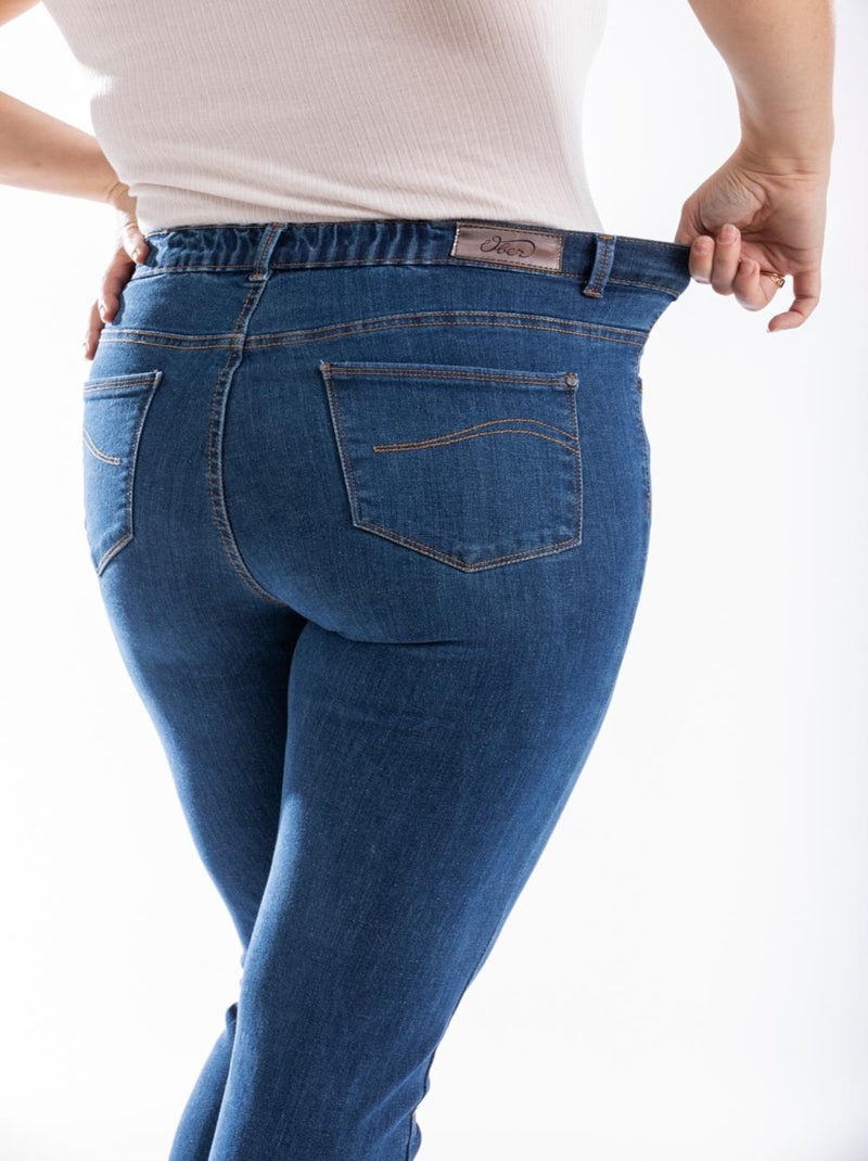 Jeans corte recto talle alto denim OBR8 'OBER' Azul - Kiabi