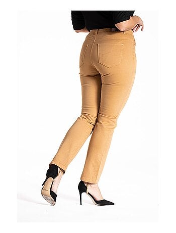Jeans de color corte recto talle alto stretch 'OBER'