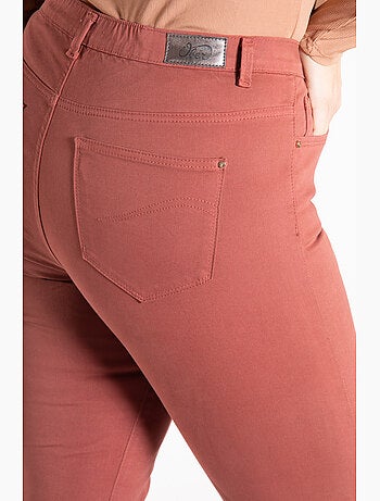 Jeans de color corte recto talle alto stretch 'OBER'