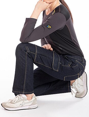 Jeans de trabajo multibolsillos elásticos crudos BETTYA 'Rica Lewis'