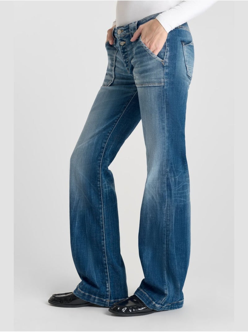 Jeans flare flare, largo 34 Azul - Kiabi
