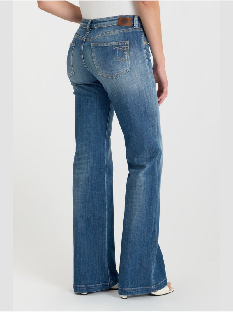 Jeans flare flare, largo 34 Azul - Kiabi